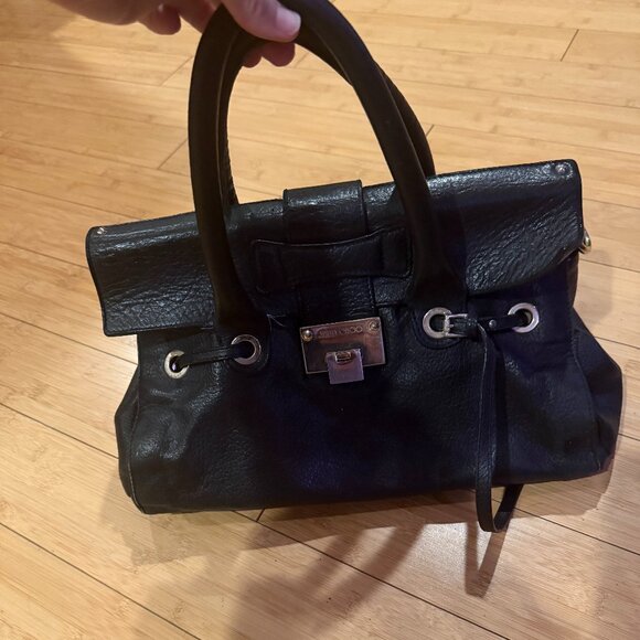Jimmy Choo Rosalie Black Pebbled